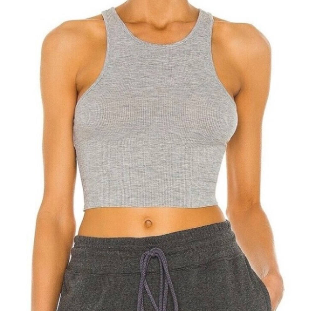 Free people high neck ribbed tank